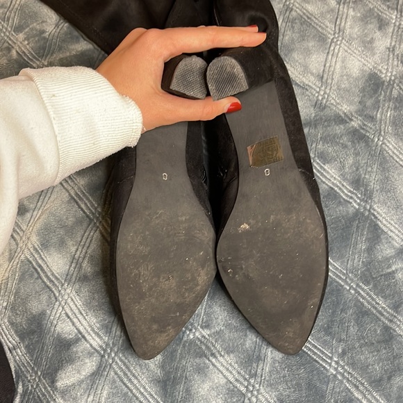 MissGuided black over the knee heeled boots 👢 - Picture 4 of 8